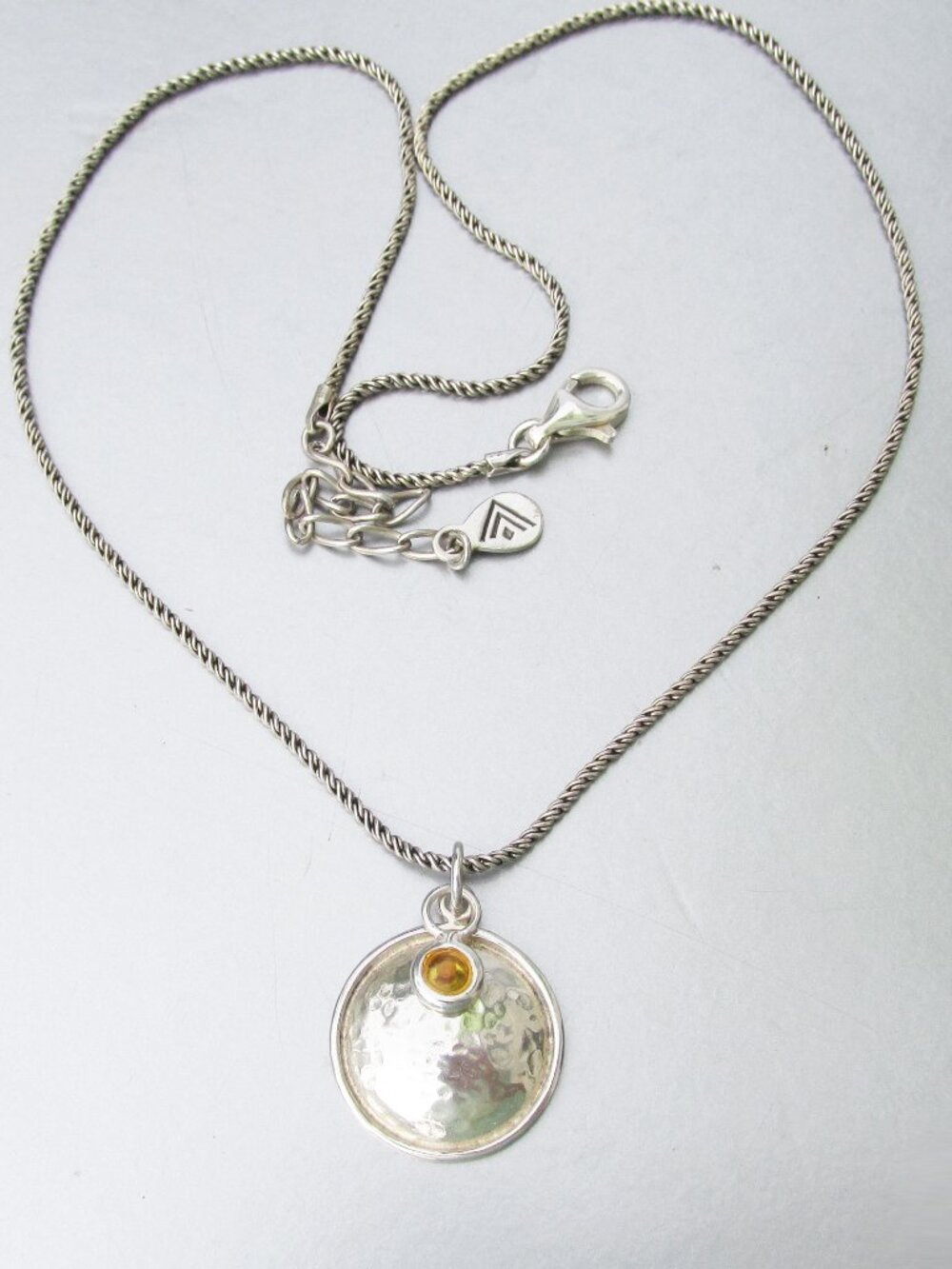 SILPADA Sterling Silver Reversible FAITH of Mustard Seed Pendant Necklace N1943